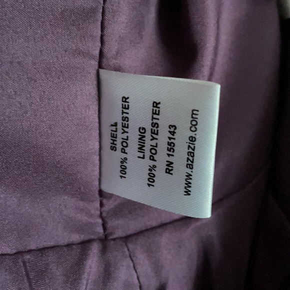 Azazie Plum Bridesmaid Dress - Picture 8 of 11